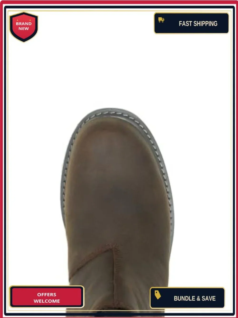 Waterproof Leather Chelsea Boots Men Pull-On Work Boots